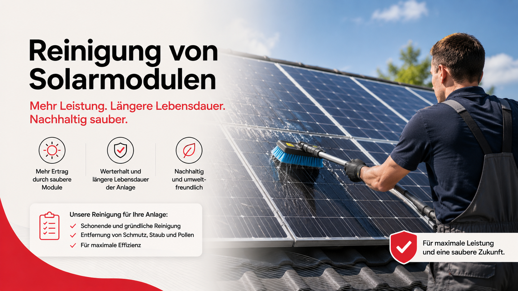Photovoltaikreinigung: Solarmodule richtig reinigen
