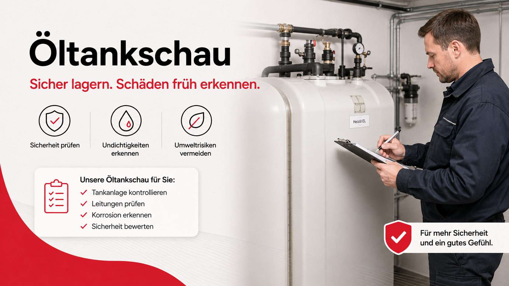 Öltankschau: Heizöltanks richtig kontrollieren